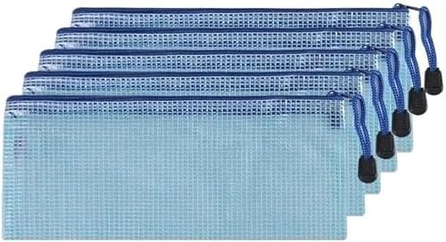 Netz-Reißverschlusstaschen, wasserdichte Reißverschlusstaschen, 5/10 Stück A4/A5/A6 Netz-Reißverschlusstasche, Dokumententasche, wasserdichte Aktenordner mit Reißverschluss, Federmäppchen, Aufbewahrun von KYUEPONG