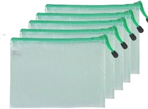 Netz-Reißverschlusstaschen, wasserdichte Reißverschlusstaschen, 5/10 Stück A4/A5/A6 Netz-Reißverschlusstasche, Dokumententasche, wasserdichte Aktenordner mit Reißverschluss, Federmäppchen, Aufbewahrun Netz-Reißverschlusstaschen, wasserdichte Reißverschlusstaschen, 5/10 Stück A4/A5/A6 Netz-Reißverschlusstasche, Dokumententasche, wasserdichte Aktenordner mit Reißverschluss, Federmäppchen, Aufbewahrun von KYUEPONG