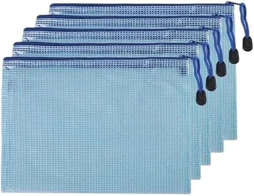 Netz-Reißverschlusstaschen, wasserdichte Reißverschlusstaschen, 5/10 Stück A4/A5/A6 Netz-Reißverschlusstasche, Dokumententasche, wasserdichte Aktenordner mit Reißverschluss, Federmäppchen, Aufbewahrun Netz-Reißverschlusstaschen, wasserdichte Reißverschlusstaschen, 5/10 Stück A4/A5/A6 Netz-Reißverschlusstasche, Dokumententasche, wasserdichte Aktenordner mit Reißverschluss, Federmäppchen, Aufbewahrun von KYUEPONG