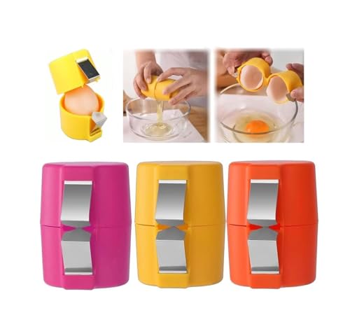 KZXCVS Eieröffner Tragbares Professioneller Edelstahl-Eieröffner Set - 2-in-1 Eierknacker & Schälwerkzeug mit CE-LFGB Zertifizierung, Rostfreier Küchenhelfer für Backen/Wohnheim/Restaurant von KZXCVS