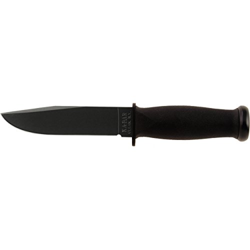 KABAR Mark I, Feste Klinge Messer, 13.0 cm Klinge, Hartplastikscheide, 1095 Cro-Van/Black Steel, Black KratonG Griff, Plain Edge 2221, UPC :617717222214 KABAR Mark I, Feste Klinge Messer, 13.0 cm Klinge, Hartplastikscheide, 1095 Cro-Van/Black Steel, Black KratonG Griff, Plain Edge 2221, UPC :617717222214 von Ka-Bar