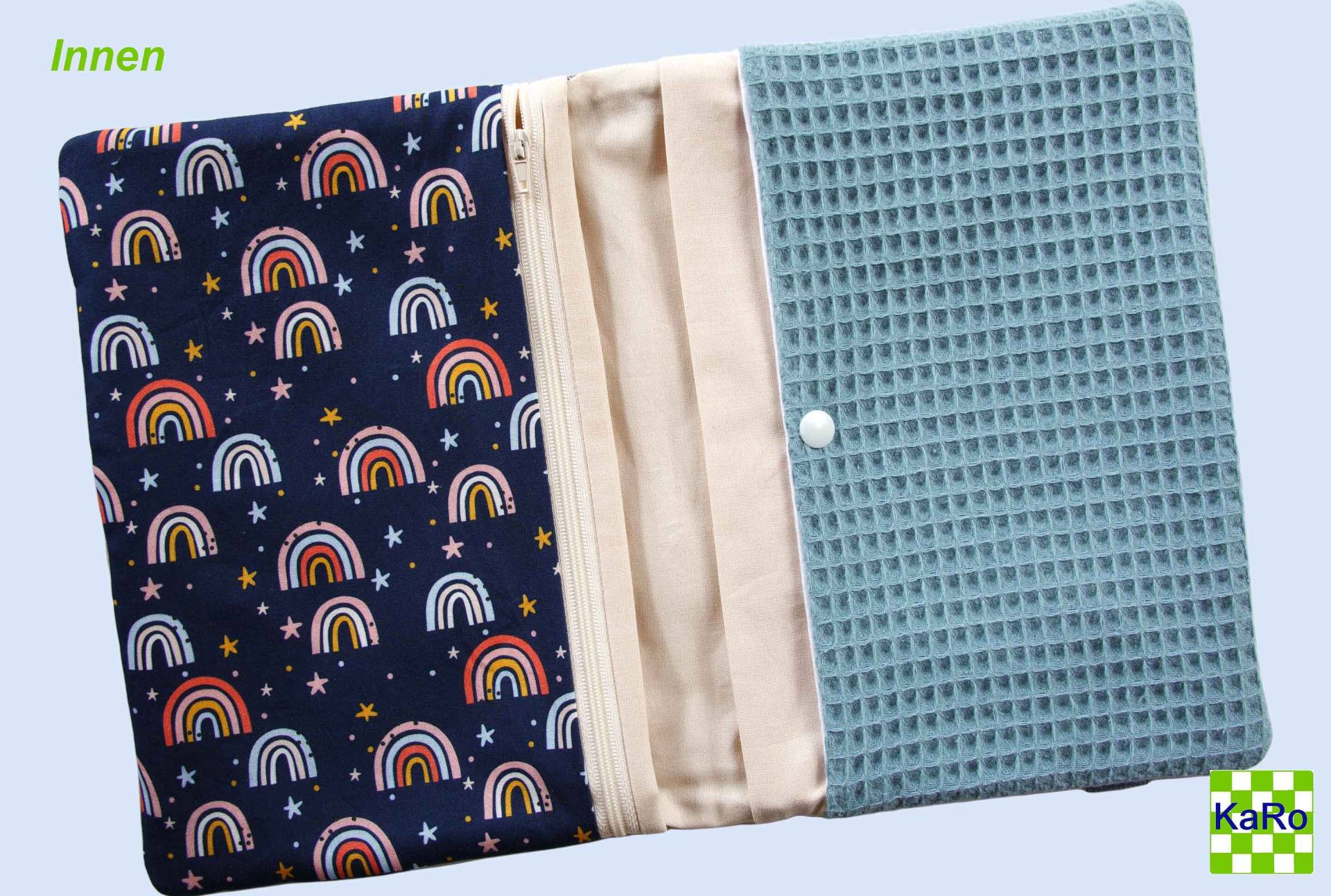 Windeltasche Wickeltasche Xxl To Go, Für Unterwegs Waschbar Stoff Regenbogen Blau Junge/Mädchen Windeltasche Wickeltasche Xxl To Go, Für Unterwegs Waschbar Stoff Regenbogen Blau Junge/Mädchen von KaRoVonKathrin