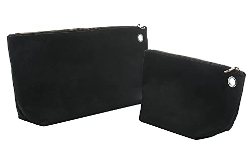 Werkzeugtasche - 16oz gewachstes Segeltuch Organizer für Männer und Frauen, Tragbarer Werkzeug-Organisator | 1 groß 1 klein | Für Münzen, Zangen, Muttern - Schwarz von Kaaltisy