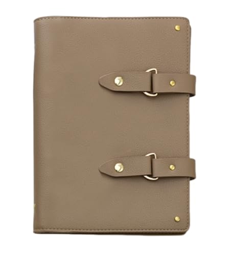 Kabelife PU Leder Notizbuch A5 Nachfüllbarer 6 Löcher Binder Ringbuch 80 Blätter / 160 Seiten Einband Ringbuch Tagebuch für Schule Arbeit Reisen (Braun) von Kabelife