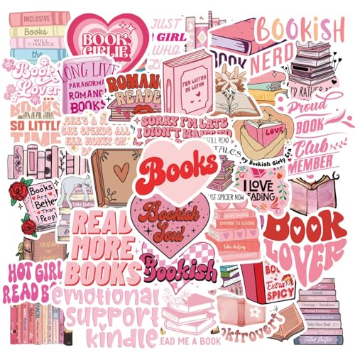 Kabwea 100 Pcs Rosa Buchaufkleber, Geschenke für Frauen, Mädchen, Sticker, Sticker Aesthetic, Book Lovers, Sticker Book, Aesthetic Sticker, Journal Sticker Kabwea 100 Pcs Rosa Buchaufkleber, Geschenke für Frauen, Mädchen, Sticker, Sticker Aesthetic, Book Lovers, Sticker Book, Aesthetic Sticker, Journal Sticker von Kabwea