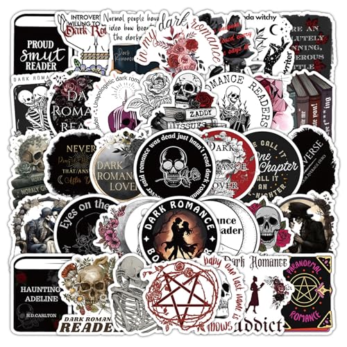 Kabwea 106 Stück Dark Romance-Aufkleber, Bookish Sticker, Romance, Lesen Zubehör von Kabwea