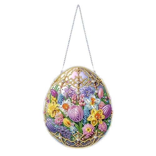 Kabwea Osterei Diamantanhänger, Diamond Painting Ostern, Ostern, Diamond Painting Fensterbilder von Kabwea