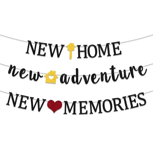 Kabwea Willkommen Zuhause Girlande, Hochwertige Neue Zuhause Dekoration Mit Glitzer, Ideal Für Einzugsfeiern Und Willkommenspartys, Einfache Montage Kabwea Willkommen Zuhause Girlande, Hochwertige Neue Zuhause Dekoration Mit Glitzer, Ideal Für Einzugsfeiern Und Willkommenspartys, Einfache Montage von Kabwea