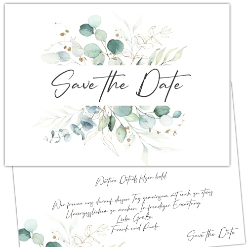 25 save the date Karten Hochzeit Wir heiraten Einladung Wedding Hochzeitsfeier Save the Date Postkarten Hochzeit Boho von Kackspecht