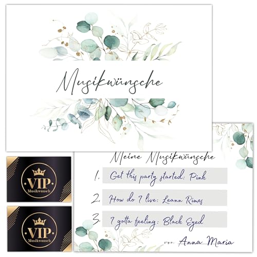 Kackspecht 50 Musikwunschkarten Hochzeit Musikwunsch Dj Karten Musikwunschkarten Geburtstag Boho Musikwünsche Musikkarten Partykarten von Kackspecht