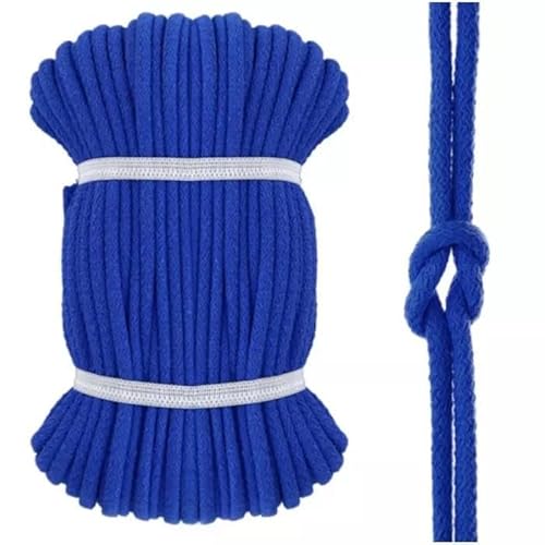 Kacperek - Baumwollkordel 8mm - Kordelband 50 m - 100% Baumwolle, Weich, Leicht Elastisch - für Kleidung, Turnbeutel, DIY Projekte - Kordel Kornblume Kacperek - Baumwollkordel 8mm - Kordelband 50 m - 100% Baumwolle, Weich, Leicht Elastisch - für Kleidung, Turnbeutel, DIY Projekte - Kordel Kornblume von Kacperek