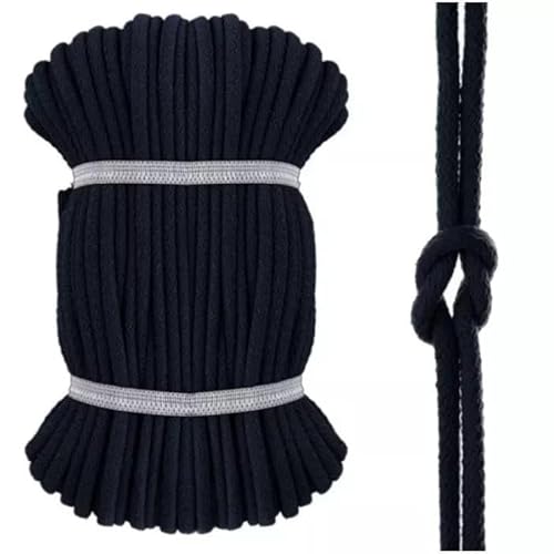 Kacperek - Baumwollkordel 8mm - Kordelband 50 m - 100% Baumwolle, Weich, Leicht Elastisch - für Kleidung, Turnbeutel, DIY Projekte - Kordel Marineblau Kacperek - Baumwollkordel 8mm - Kordelband 50 m - 100% Baumwolle, Weich, Leicht Elastisch - für Kleidung, Turnbeutel, DIY Projekte - Kordel Marineblau von Kacperek
