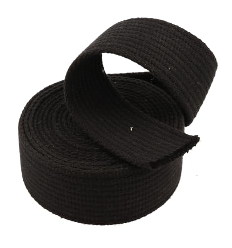 Kacperek - Gurtband 40mm - Tragegurt aus Baumwolle - 10 m - Flaches und weiches Band für Taschen, Gürtel, DIY Projekte - Taschengurt Schwarz Kacperek - Gurtband 40mm - Tragegurt aus Baumwolle - 10 m - Flaches und weiches Band für Taschen, Gürtel, DIY Projekte - Taschengurt Schwarz von Kacperek