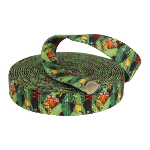 Kacperek - Gurtband Polyester - mit Aufdruck und Loch - Stark für DIY Abschleppseile und Gepäckgurt - Gewebeband - Gurtbänder für Taschen, Rucksack Band, Gürtel - 10m Lang - Breite 25 mm - Tropisch Kacperek - Gurtband Polyester - mit Aufdruck und Loch - Stark für DIY Abschleppseile und Gepäckgurt - Gewebeband - Gurtbänder für Taschen, Rucksack Band, Gürtel - 10m Lang - Breite 25 mm - Tropisch von Kacperek