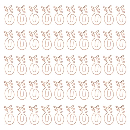 50 Stück Büroklammern Ananas Geformte, Papierklammern aus Metall, Kreative Lesezeichen Büroklammern, Büroklammern Papier Clips, Schreibwaren Klammern für Büro, Schule, Hochzeit, Dekoration 50 Stück Büroklammern Ananas Geformte, Papierklammern aus Metall, Kreative Lesezeichen Büroklammern, Büroklammern Papier Clips, Schreibwaren Klammern für Büro, Schule, Hochzeit, Dekoration von Kacrilidi