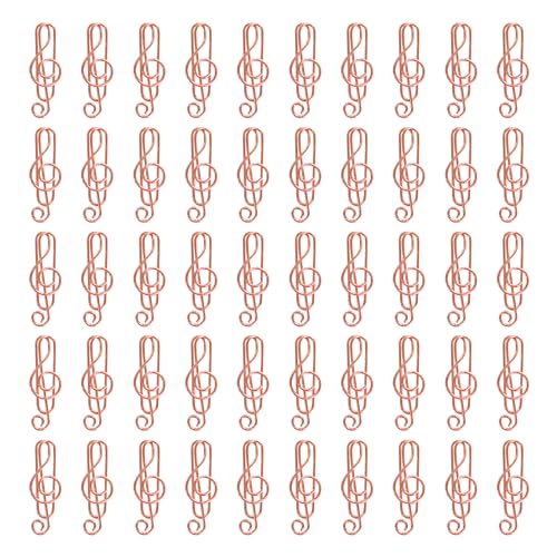 50 Stück Noten-Büroklammern Metall, Büroklammer-Lesezeichen in Form einer Musiknote Büroklammern in Roségold, Büroklammern Papier Clips, Schreibwaren Klammern für Büro, Schule, Hochzeit 50 Stück Noten-Büroklammern Metall, Büroklammer-Lesezeichen in Form einer Musiknote Büroklammern in Roségold, Büroklammern Papier Clips, Schreibwaren Klammern für Büro, Schule, Hochzeit von Kacrilidi
