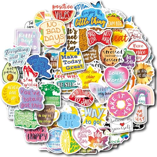 100 Pcs Motivationsaufkleber Sticker Sprüche, Positive Affirmationen Inspirierende Motivation Aufkleber, Wasserfeste Vinyl Stickerset Stickerbomb für Laptop Scrapbook Journal Skateboard Koffer 100 Pcs Motivationsaufkleber Sticker Sprüche, Positive Affirmationen Inspirierende Motivation Aufkleber, Wasserfeste Vinyl Stickerset Stickerbomb für Laptop Scrapbook Journal Skateboard Koffer von Kaderas