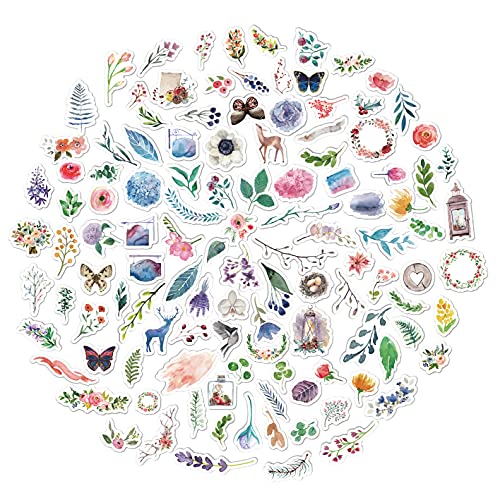120 Scrapbook Sticker, Japanisches Papier Scrapbooking Aufkleber für Fotoalbum Sammelalbum Notizbuch Tagebuch Laptops DIY Dekoration von Kaderas