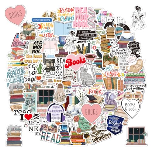 Bücher Lesen Aufkleber 100 Stück, Inspirierende Reading Stickers für Studenten Lehrer Scrapbook Laptop Tagebuch Bücher Lesen Aufkleber 100 Stück, Inspirierende Reading Stickers für Studenten Lehrer Scrapbook Laptop Tagebuch von Kaderas