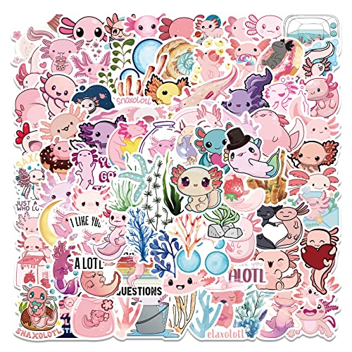 Süß Axolotl Sticker Set 100 Stücke, Niedliche Aufkleber für Kinder Axolotl-Fans, für Laptop Koffer Helm Notizbuch Schüler Belohnung Süß Axolotl Sticker Set 100 Stücke, Niedliche Aufkleber für Kinder Axolotl-Fans, für Laptop Koffer Helm Notizbuch Schüler Belohnung von Kaderas