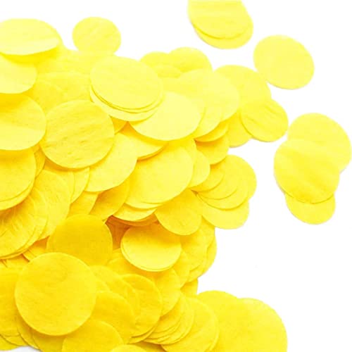 Seidenpapier-Konfetti, 5000 Stück, gelb, rund, 2,5 cm, Kreise Punkte für Tisch, Hochzeit, Geburtstag, Party, Dekoration Seidenpapier-Konfetti, 5000 Stück, gelb, rund, 2,5 cm, Kreise Punkte für Tisch, Hochzeit, Geburtstag, Party, Dekoration von Kaemi