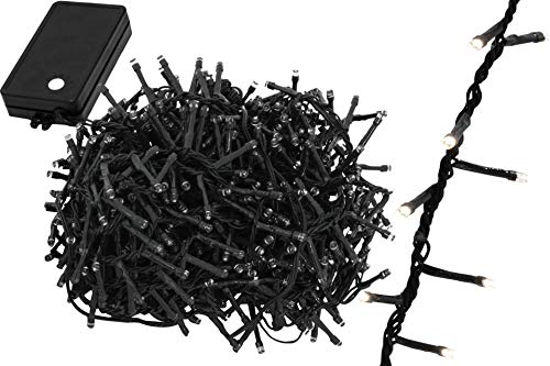 Kaemingk LED Durawise Kette Multifunktion, aussen, Batteriebetrieben, 96 kaltweiße LED, schwarzes Kabel, 7.1 m, 6-Stunden Timer 497140 Kaemingk LED Durawise Kette Multifunktion, aussen, Batteriebetrieben, 96 kaltweiße LED, schwarzes Kabel, 7.1 m, 6-Stunden Timer 497140 von Kaemingk