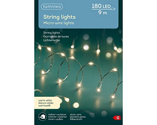 LED Micro Lichterkette für Außen | warmweiß | 180 LED's | 9 m von Kaemingk