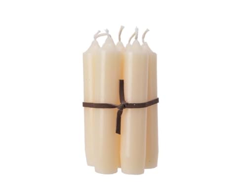 Wachskerzen Creme Ø 2,2 x 11 cm - 6er Bündel Wachskerzen Creme Ø 2,2 x 11 cm - 6er Bündel von Kaemingk