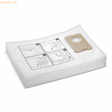 Kärcher Filtertüte Vlies CV 30/2 Bp 2.889-357.0 10 Stück von Kärcher