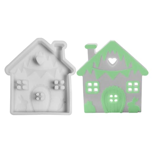 Kaezuy 3D Silikonformen Ostern Haus Gießformen Kerzenhalter DIY Handwerk Dekoration für Osterkerzen Basteln und Home Decor von Kaezuy