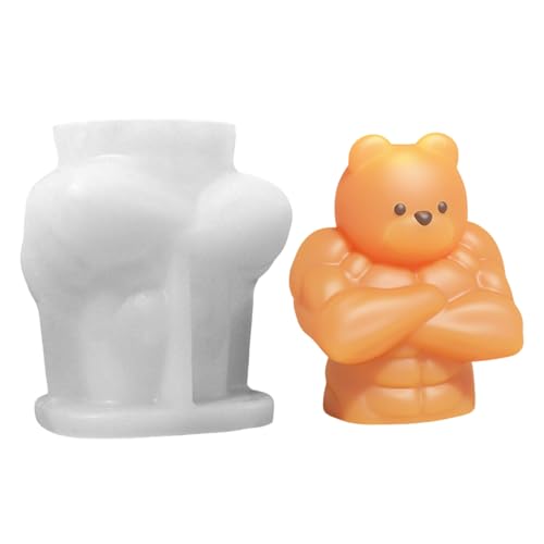 Kaezuy Bär Silikonform Kerzenformen 3D Gießformen Frühling Zum Gießen Tiere Für Mädchen Geburtstags Geschenk DIY Basteln (A) von Kaezuy