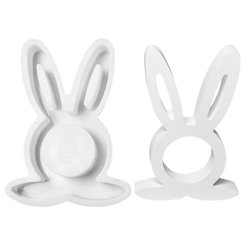 Kaezuy Silikon Gießformen Hasen Kaninchen Ostern DIY Hase Form Für Gips Kerzen Deko Handwerk (A) von Kaezuy