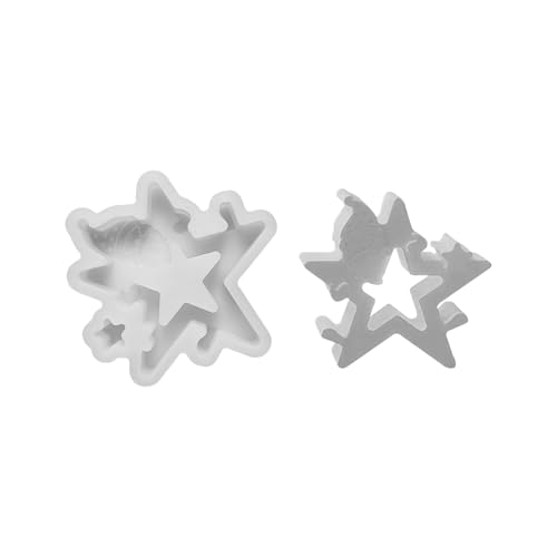 Kaezuy Silikon Gießformen Santa Claus Stern Weihnachten Kerzenformen Für DIY Handwerk Geschenkdeko Aus Hochwertigem Silikon 3 Größen (A) von Kaezuy