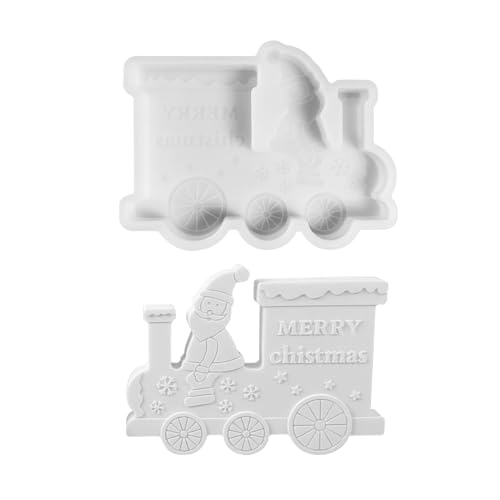 Kaezuy Silikon Gießformen Weihnachten Antihaftbeschichtung Präzise Details DIY Kerzen Seife Gips Basteln 2 Größen Backformen Geschenkideen Adventsdeko (B) von Kaezuy
