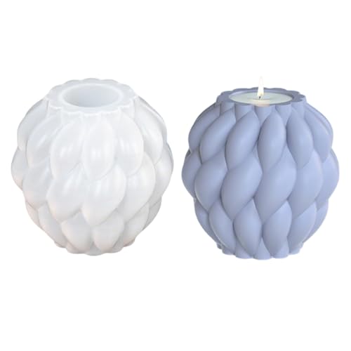 Kaezuy Silikonform Blumenkugel Allium Kerzengießform Halloween Kürbis Backform 3D Rotierende Regentropfenform DIY Duftkerzenform Für Bastelornamente Zuhause Handwerk (B) von Kaezuy