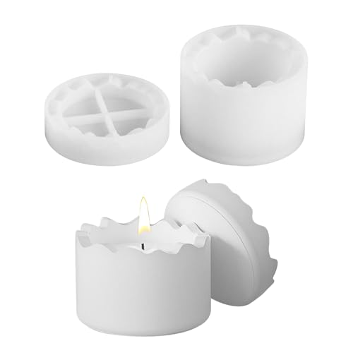Kaezuy Silikonform Kerzenherstellung 8-8.3cm Becherform DIY Epoxidharz Gießformen Für Handwerk Heimdekoration (A) von Kaezuy