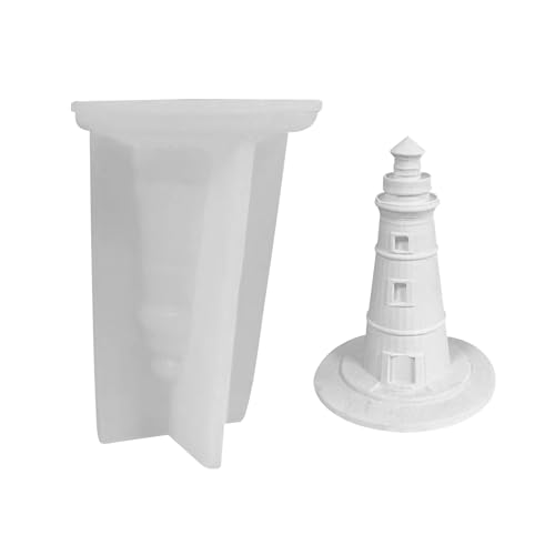 Kaezuy Silikonform Leuchtturm Kerzenform Teelichthalter Maritime Design 3D Antihaft Gießform Für DIY-Bastelprojekte Handwerk Und Wohnraumdekoration Kaezuy Silikonform Leuchtturm Kerzenform Teelichthalter Maritime Design 3D Antihaft Gießform Für DIY-Bastelprojekte Handwerk Und Wohnraumdekoration von Kaezuy