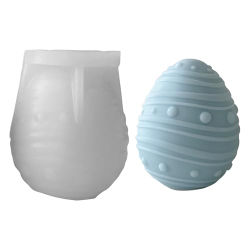 Kaezuy Silikonform Ostern Gießformen Ostereier Gipsformen Frühling für Basteln Osterdeko Handwerk Kerzenwachs Schokoladenformen (D) von Kaezuy