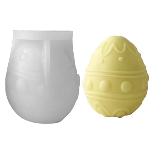 Kaezuy Silikonform Ostern Gießformen Ostereier Gipsformen Frühling für Basteln Osterdeko Handwerk Kerzenwachs Schokoladenformen (E) von Kaezuy