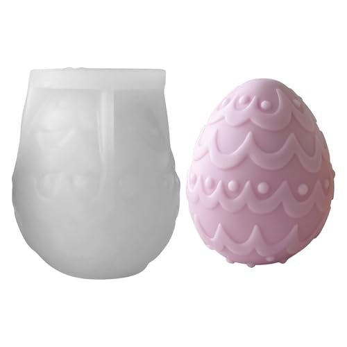 Kaezuy Silikonform Ostern Gießformen Ostereier Gipsformen Frühling für Basteln Osterdeko Handwerk Kerzenwachs Schokoladenformen (G) von Kaezuy