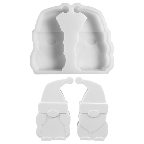 Kaezuy Silikonform Weihnachten Gießformen Weihnachtsmann Kerzenherstellung 3D Design Leicht Zu Entformen Für DIY Weihnachtsdekoration von Kaezuy