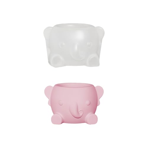 Kaezuy Silikonformen Elefant 2 Stück 3D Blumentopf Tiere Gipsformen Für DIY Bastelarbeiten Kunsthandwerk Beton Epoxidharz (A) von Kaezuy