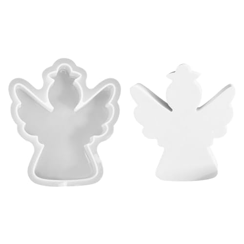 Kaezuy Silikonformen Gießformen 3D Kerzenform 12x10,3x2,3cm Gipsform Zum Gießen Mit Präzisionsdetails Für DIY Basteln Weihnachtsdekoration (A) von Kaezuy