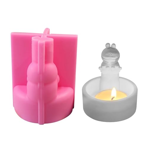 Kaezuy Silikonformen Gießformen Frosch, Silikonform Kerzenhalter, 3D Frosch Silikon Gießform, Beton Gießform für Teelichter, Kreativ Frosch Kerzenform Backformen für Seife Kerze Teelichter (Rosa*B) Kaezuy Silikonformen Gießformen Frosch, Silikonform Kerzenhalter, 3D Frosch Silikon Gießform, Beton Gießform für Teelichter, Kreativ Frosch Kerzenform Backformen für Seife Kerze Teelichter (Rosa*B) von Kaezuy