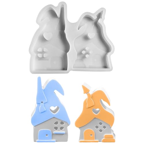 Kaezuy Silikonformen Haus Pilze Design Gießformen Für DIY Handwerk Kerzenherstellung Ostern Schokolade Harz Gips von Kaezuy
