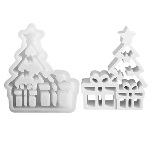 Kaezuy Weihnachtsbaum Gießformen Silikonformen Für Kerzenherstellung Basteln Geschenkanhänger Adventskalenderfüllungen Handwerksprojekte von Kaezuy