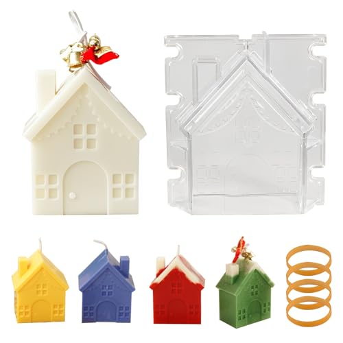 Kerzen Gießform Weihnachten kerzenformen zum Gießen, Plastik Kerzenformen zum Gießen Haus Kerzenform für Herstellung von DIY Kerzen Handgefertigte Kerzen Gießform Weihnachten kerzenformen zum Gießen, Plastik Kerzenformen zum Gießen Haus Kerzenform für Herstellung von DIY Kerzen Handgefertigte von Kaezuy