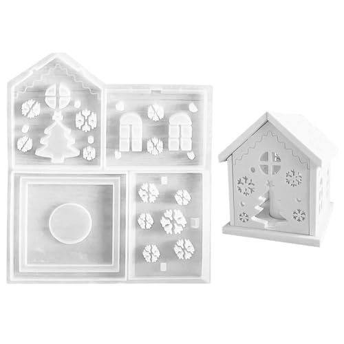 Silikonformen Gießformen 3D Häuser Kerzenhalter, Gießformen Silikon Haus, Giessformen Häuser Gips zum Gießen, Silikonform Weihnachten Gießform Kerzenhalter für DIY Handwerk Geschenke (SchneeflockenB) Silikonformen Gießformen 3D Häuser Kerzenhalter, Gießformen Silikon Haus, Giessformen Häuser Gips zum Gießen, Silikonform Weihnachten Gießform Kerzenhalter für DIY Handwerk Geschenke (SchneeflockenB) von Kaezuy