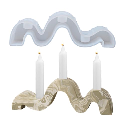 Silikonformen Gießformen Kerzenhalter mit 3 Löcher, Silikonform Beton Kerzenhalter, Gießformen Silikon Gießform Weihnachten Giessformen Silikon Gießform für Stabkerzen und Teelichter (S*3 Löcher) Silikonformen Gießformen Kerzenhalter mit 3 Löcher, Silikonform Beton Kerzenhalter, Gießformen Silikon Gießform Weihnachten Giessformen Silikon Gießform für Stabkerzen und Teelichter (S*3 Löcher) von Kaezuy