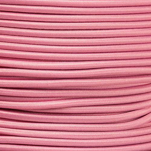 5m Gummikordel - Hutgummi - Rundgummi, hochwertig, extra-stark in 3mm, rosa von Kahage